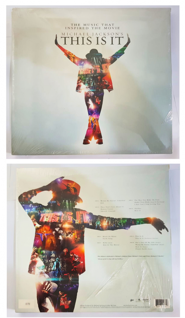 VINIL QUADRUPLO MICHAEL JACKSON LACRADO