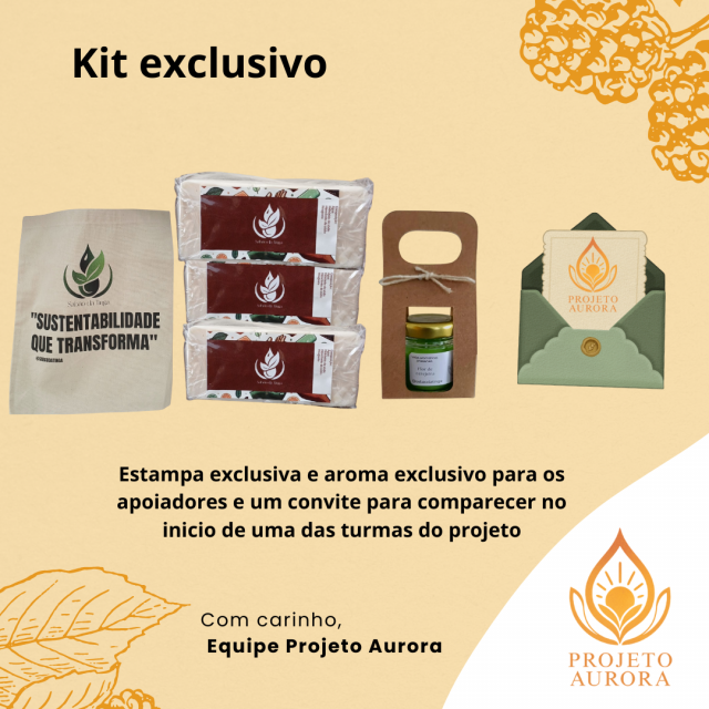 Kit exclusivo ecobag+sabão+vela+convite