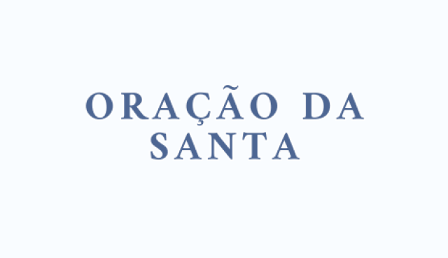 Oração da Santa