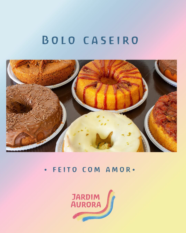Bolo com cheirinho de café da tarde